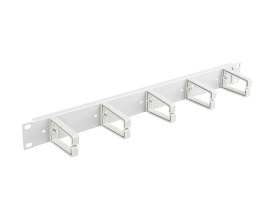 19" PANOU DE GESTIONARE A CABLURILOR CU 5 SUPORTURI DE PLASTIC 1U TIP B GRI LANBERG