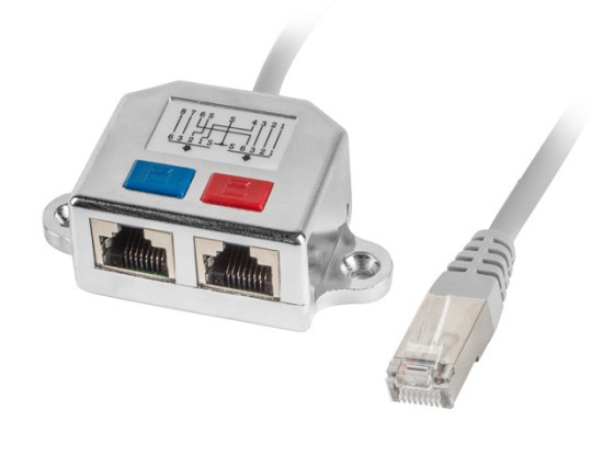 RJ45->2X RJ45 RJ45 LAN SPLITTER ADAPTOR CABLU FTP 15CM LANBERG