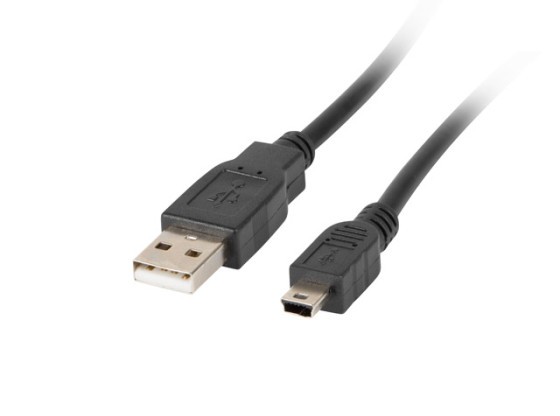 CABLU USB MINI(M)-&gt;USB-A(M) 2.0 1.8M NEGRU (CANON) LANBERG