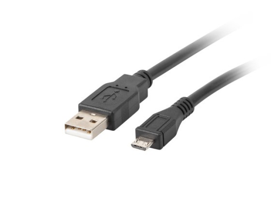 CABLU USB MICRO(M)-&gt;USB-A(M) 2.0 CABLU 0.3M NEGRU LANBERG