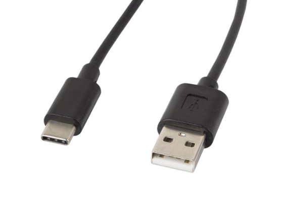 USB-C(M)-&gt;USB-A(M) 2.0 CABLU 2.0 1.8M NEGRU LANBERG
