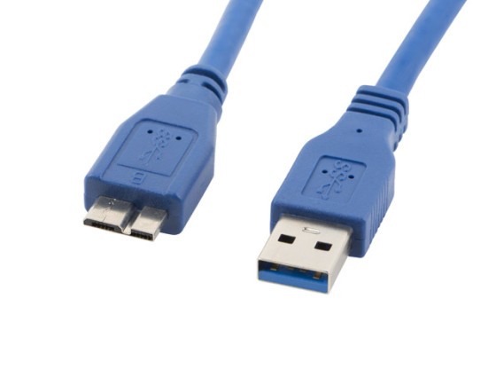 CABLU USB MICRO(M)-&gt;USB-A(M) 3.0 CABLU 0.5M ALBASTRU LANBERG
