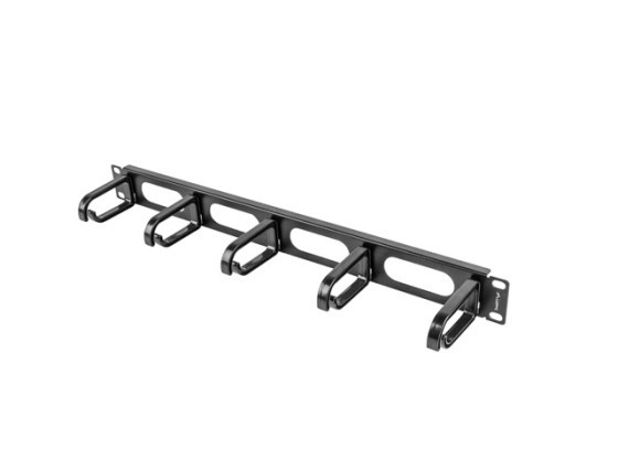 19" PANOU DE GESTIONARE A CABLURILOR 5 INELE - TIP B 1U NEGRU LANBERG NEGRU
