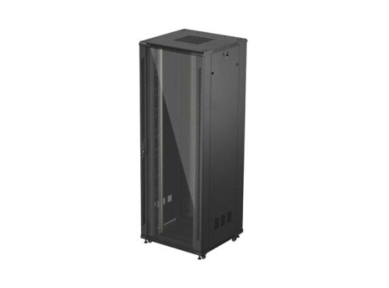 DULAP DE INSTALARE RACKMOUNT 19" 47U 800X800 NEGRU STICLA USA LANBERG (PACHET PLAT)