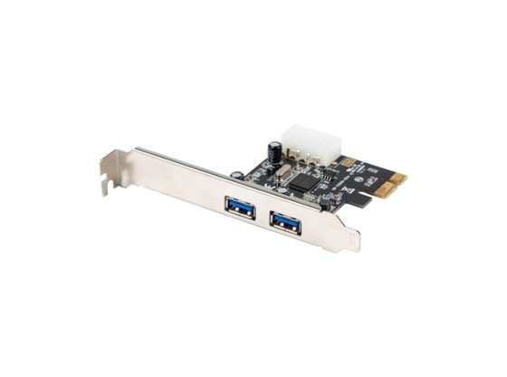 PCI EXPRESS X1 CARD-&gt;2X USB-A 3.1 GEN1 LOW PROFILE LANBERG