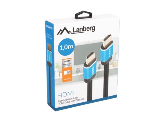 CABLU HDMI M/M V2.0 1M CU BLACK BOX CERTIFICAT PREMIUM LANBERG