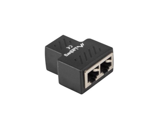 RJ45 CUPLAJ ÎN LINIE RJ45->2XRJ45 ECRANAT LANBERG