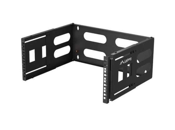 SUPORT PLIABIL PENTRU MONTARE PE PERETE 19" 4U 497X400/240 NEGRU LANBERG