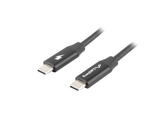 CABLU USB-C M/M 2.0 CABLU 0,5 M ÎNCĂRCARE RAPIDĂ 4.0 NEGRU LANBERG