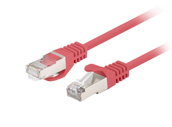 PATCHCORD CAT.6 FTP 0.25M ROȘU FLUKE TRECUT LANBERG 10-PACK