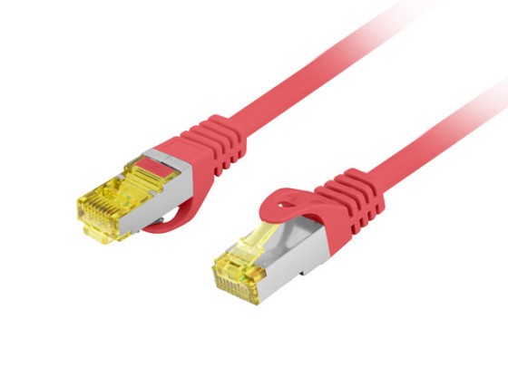 PATCHCORD CAT.6A S/FTP LSZH CU 5M ROȘU FLUKE TRECUT LANBERG