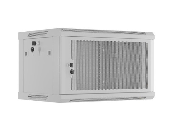 RACK DE INSTALARE 19" 6U 600X450 GRI PERFORAT UȘĂ LANBERG (PACHET PLAT)