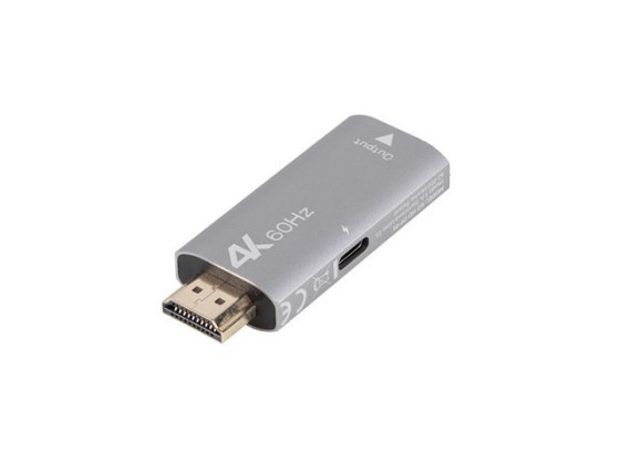 ADAPTOR HDMI(M)->DISPLAYPORT(F) 4K ARGINTIU LANBERG