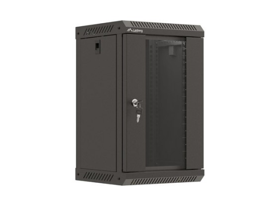 RACK DE INSTALARE 10" 9U 300X300 NEGRU UȘĂ DE STICLĂ LANBERG (PACHET PLAT)