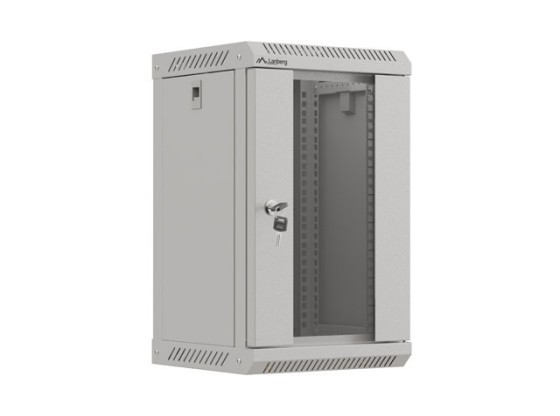 RACK DE INSTALARE 10" 9U 300X300 GRI CU UȘĂ DIN STICLĂ LANBERG (PACHET PLAT)