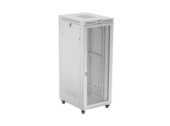 DULAP DE INSTALARE RACKMOUNT 19" 42U 800X1000 GRI LCD UȘĂ PERFORATĂ LANBERG (PACHET PLAT)