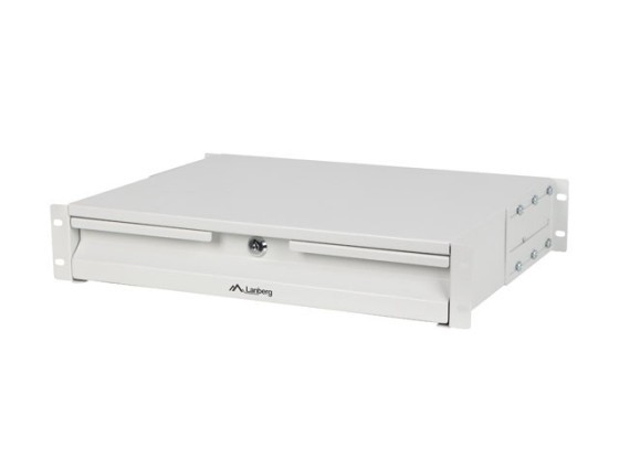 LANBERG 19" 2U 360MM GRI SERTAR DULAP (2U/483X360MM CAPACITATE DE ÎNCĂRCARE PÂNĂ LA 90KG, MONTARE ÎN 4 PUNCTE)