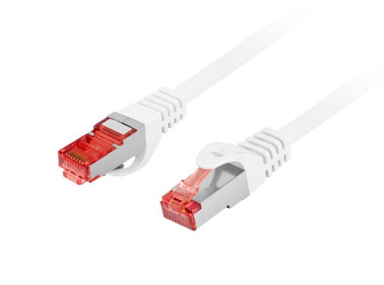 PATCHCORD CAT.6 S/FTP LSZH CU 0.25M ALB FLUKE TRECUT LANBERG