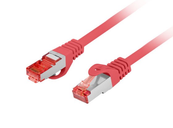 PATCHCORD CAT.6 S/FTP LSZH CU 15M ROȘU FLUKE TRECUT LANBERG
