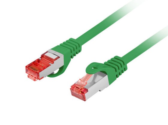 PATCHCORD CAT.6 S/FTP LSZH CU 3M VERDE FLUKE TRECUT LANBERG