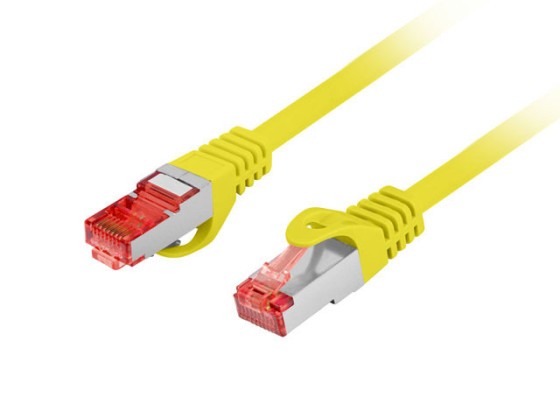 PATCHCORD CAT.6 S/FTP LSZH CU 0.25M GALBEN FLUKE TRECUT LANBERG