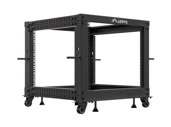 RACK DESCHIS 19" 9U 600X600-1100 REGLABIL NEGRU LANBERG