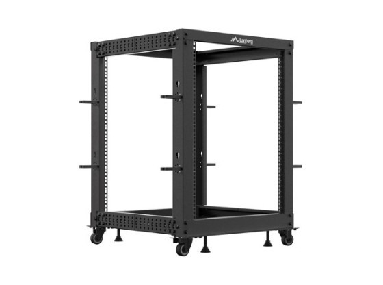 RACK DESCHIS 19" 15U 600X600-1100 REGLABIL NEGRU LANBERG