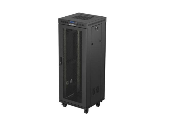 DULAP DE INSTALARE RACKMOUNT 19" 32U 600X600 NEGRU LCD PERFORAT UȘĂ LANBERG (PACHET PLAT)