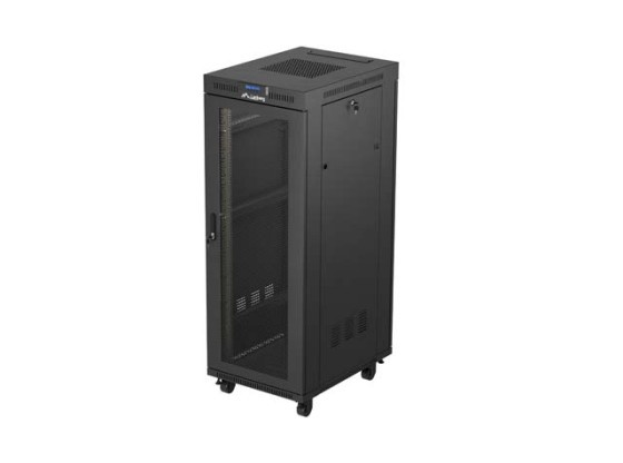 DULAP DE INSTALARE RACKMOUNT 19" 32U 600X800 NEGRU LCD PERFORAT UȘĂ LANBERG (PACHET PLAT)