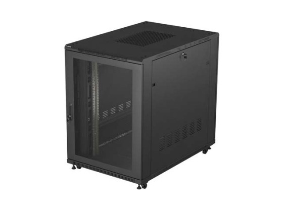 DULAP DE INSTALARE RACKMOUNT 19" 22U 800X1200 NEGRU PERFORAT UȘĂ LANBERG (PACHET PLAT)
