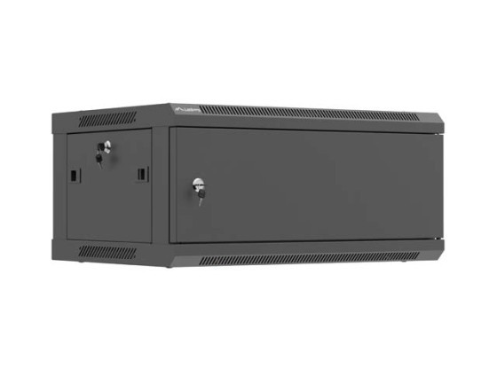 RACK DE INSTALARE 19" 4U 600X450 NEGRU METALIC UȘĂ LANBERG (PACHET PLAT)