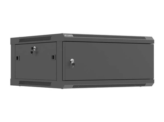 RACK DE INSTALARE 19" 4U 600X600 NEGRU METALIC UȘĂ LANBERG (PACHET PLAT)