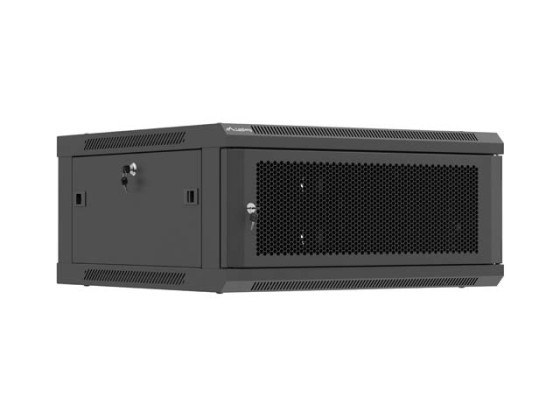 RACK DE INSTALARE 19" 4U 600X600 NEGRU PERFORAT UȘĂ LANBERG (PACHET PLAT)