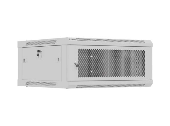 RACK DE INSTALARE 19" 4U 600X600 GRI PERFORAT UȘĂ LANBERG (PACHET PLAT)