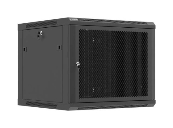 RACK DE INSTALARE 19" 9U 600X600 NEGRU PERFORAT UȘĂ LANBERG (PACHET PLAT)