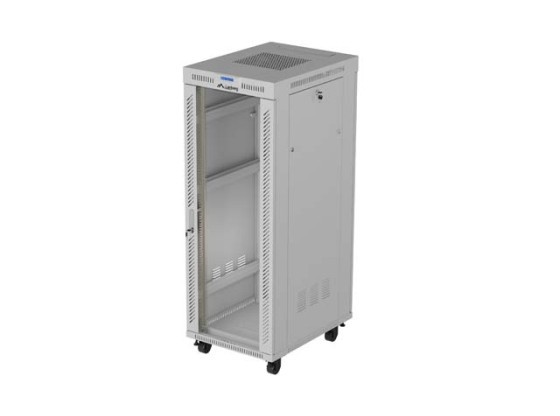 RACK DE INSTALARE 19" 32U 600X800 GRI UȘĂ DE STICLĂ LCD LANBERG (PACHET PLAT) V2