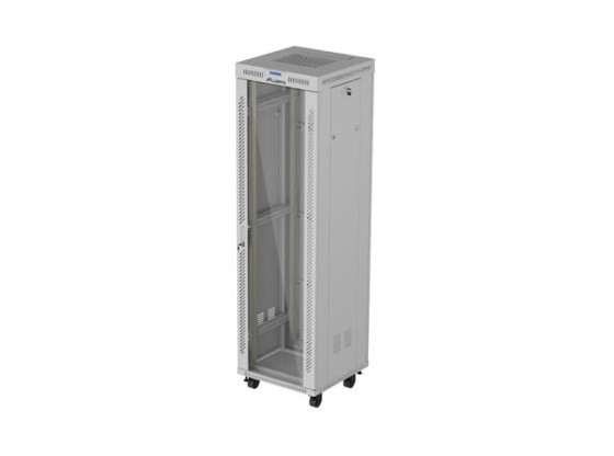 DULAP DE INSTALARE RACK 19" 42U 600X600 GRI STICLA USA LCD LANBERG (PACHET PLAT) V2