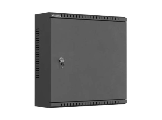 Carcasă de instalare TPR de 10", cu placă din plasă 400x400x140, negru, LANBERG (asamblată)