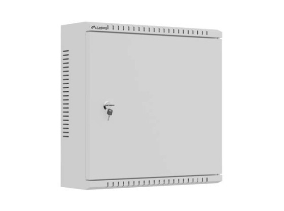 Carcasă de instalare TPR de 10", cu placă din plasă, 400x400x140, gri, LANBERG (asamblată)