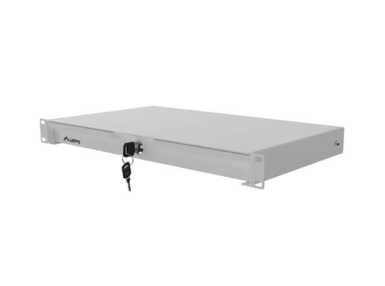 Sertar de 19", 1U/483 x 270 mm, capacitate maximă de încărcare de până la 90 kg, montare în 4 puncte, gri, LANBERG