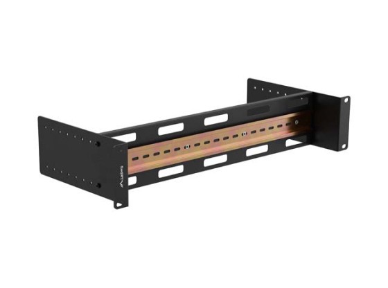 ȘINĂ DE MONTARE DIN TS-35 19" 2U NEGRU LANBERG
