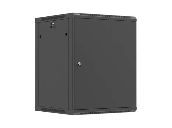 DULAP RACK DE 19", PENTRU MONTARE PE PERETE, 15U/600X600 (PACHET DEMONTAT) CU UȘĂ METALICĂ NEGRĂ LANBERG