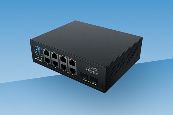 Lanberg ILGE-8P-2S-120 - un switch PoE compact de clasă Light Industrial pentru implementări moderne
