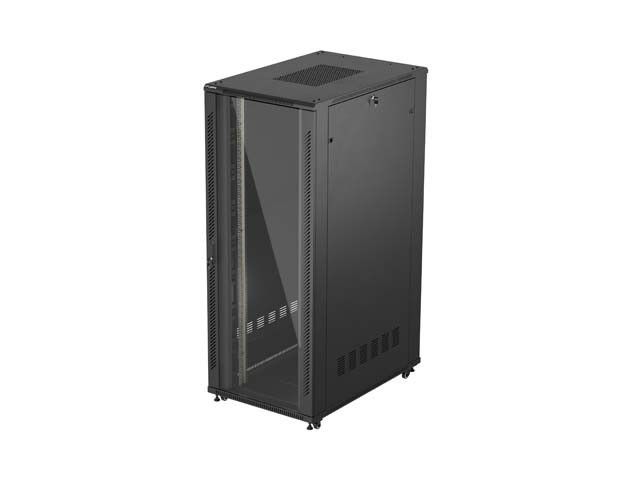 DULAP DE INSTALARE RACKMOUNT 19" 42U 800X1200 NEGRU STICLA USA LANBERG (PACHET PLAT)