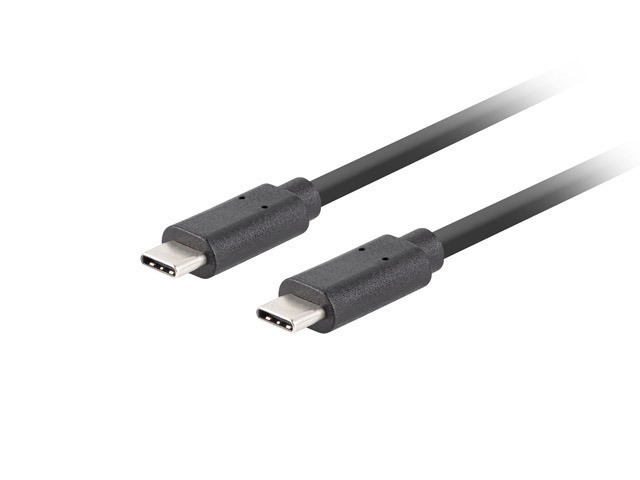 CABLU USB-C M/M 3.1 GEN 2 CABLU 1M 10GB/S PD100W NEGRU LANBERG